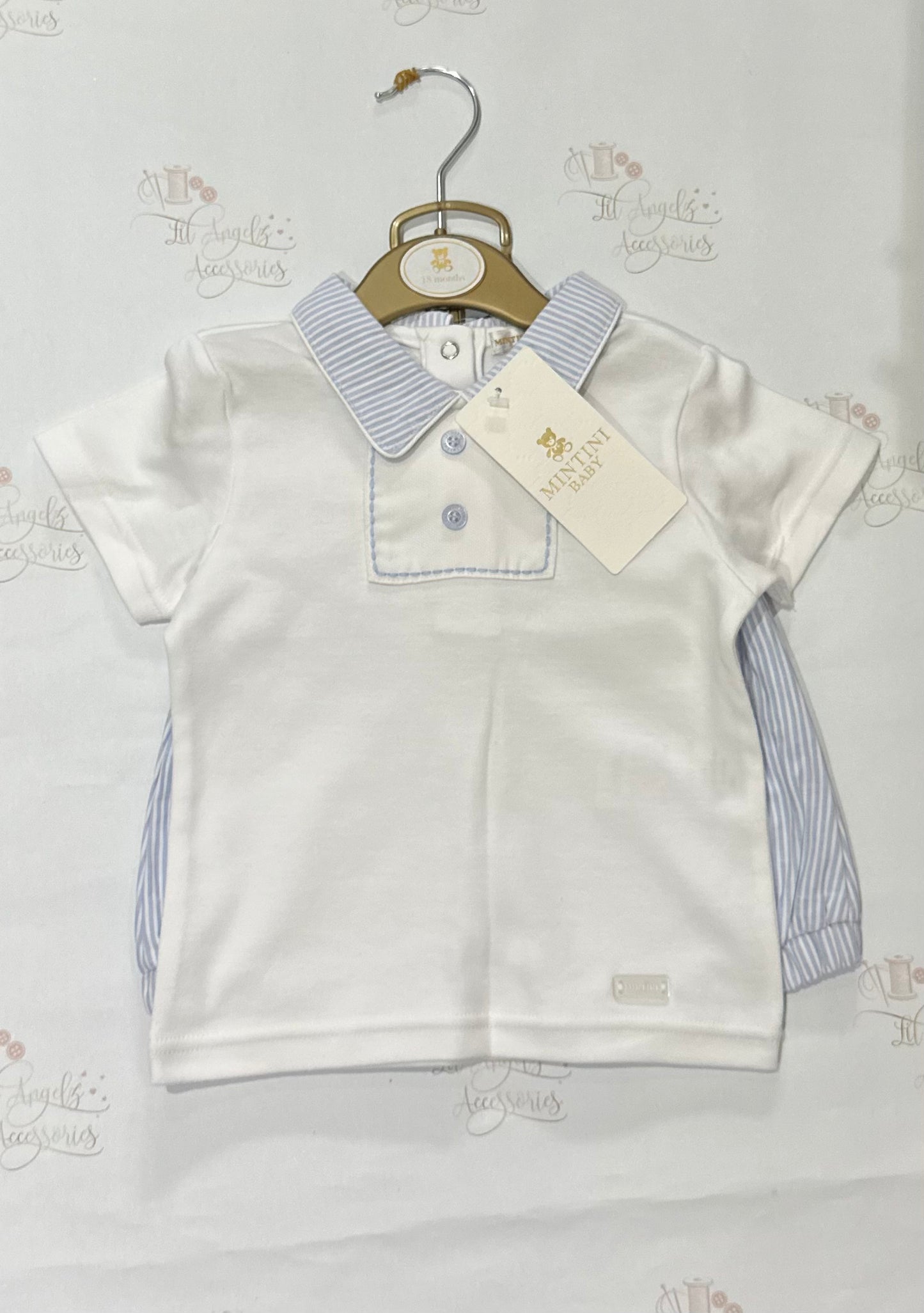 Mintini stripe shorts and T-shirt set