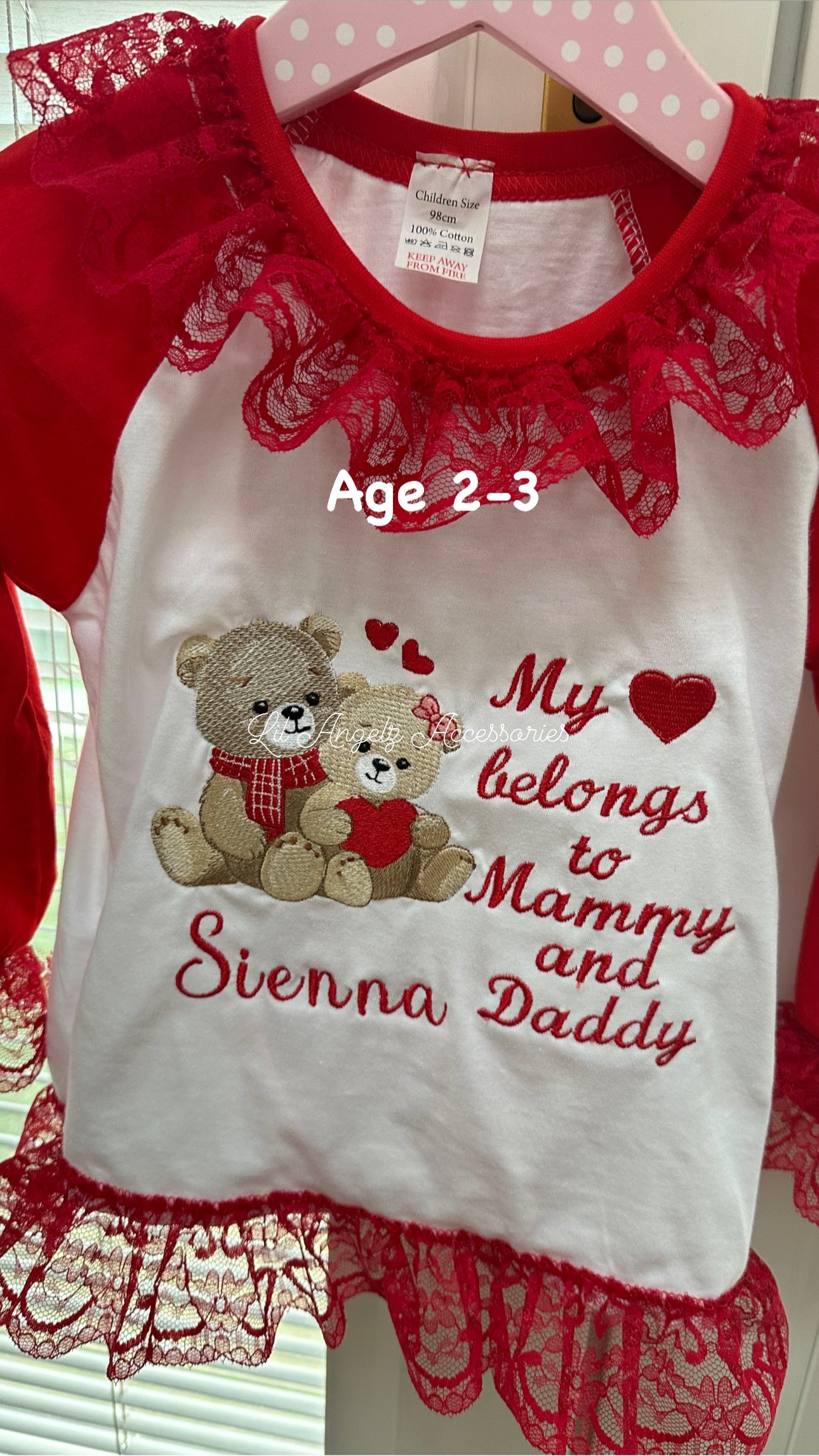 Valentine pjs “Sienna”